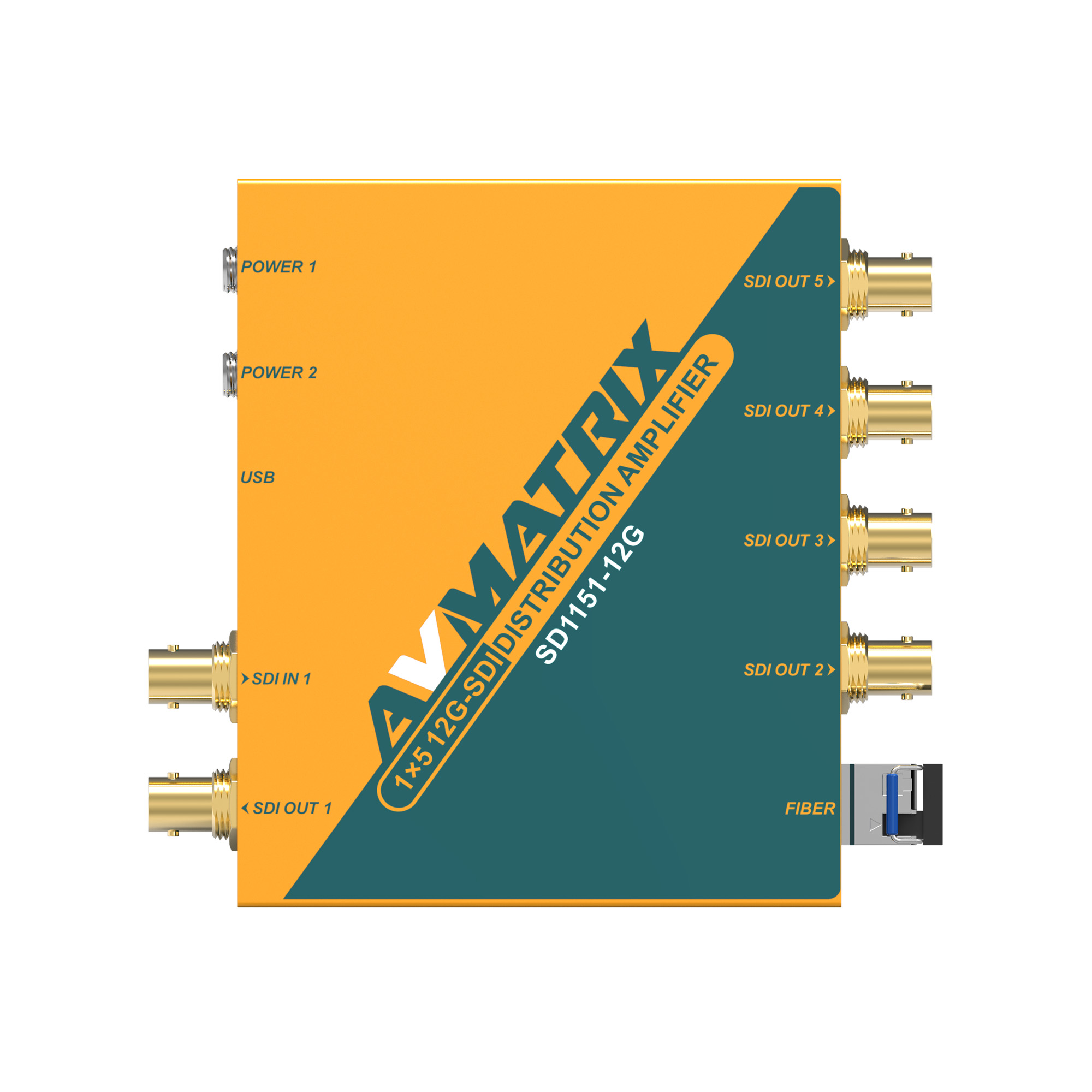 SD1151-12G - 1x5 12G-SDI Reclocking Distribution Amplifier