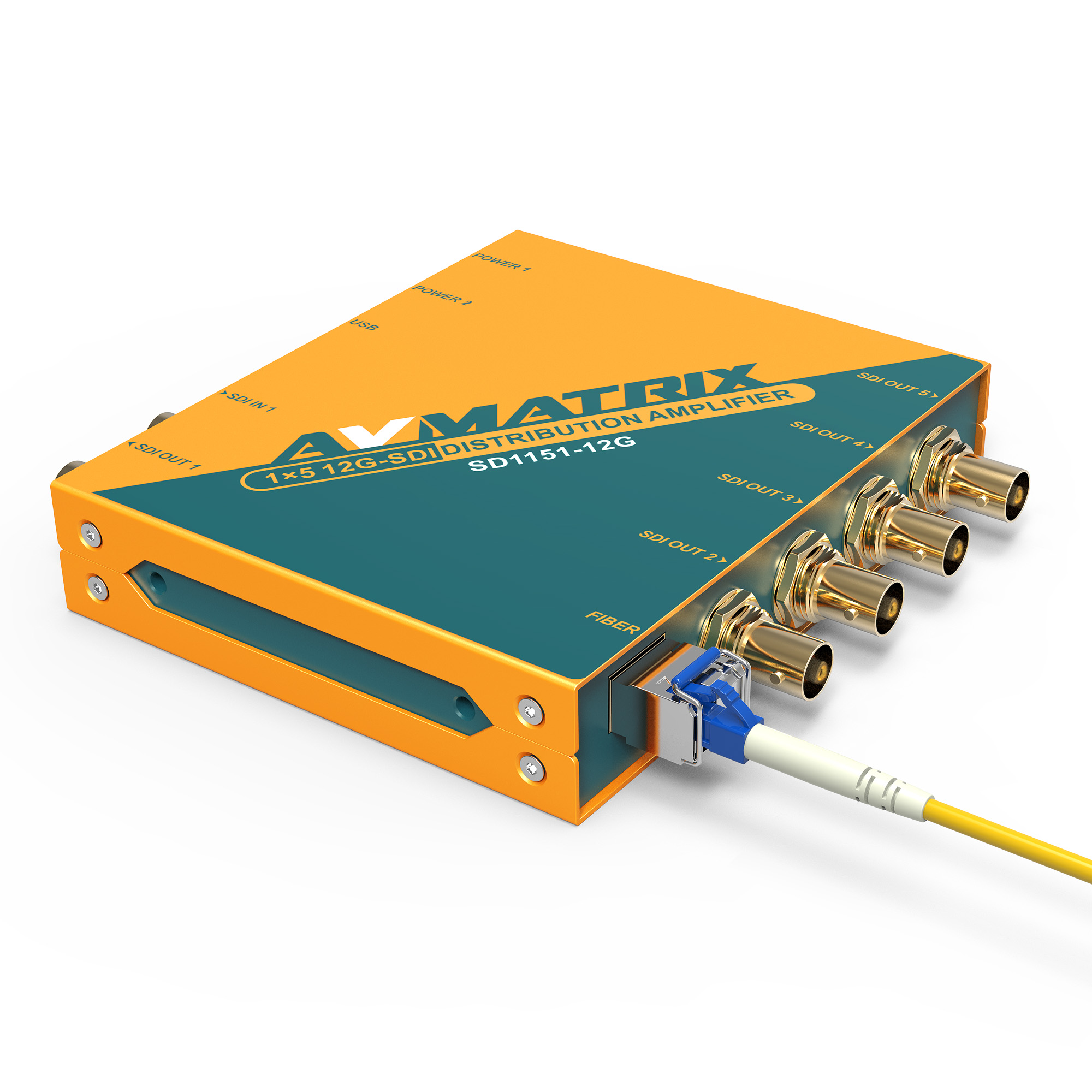 SD1151-12G - 1x5 12G-SDI Reclocking Distribution Amplifier