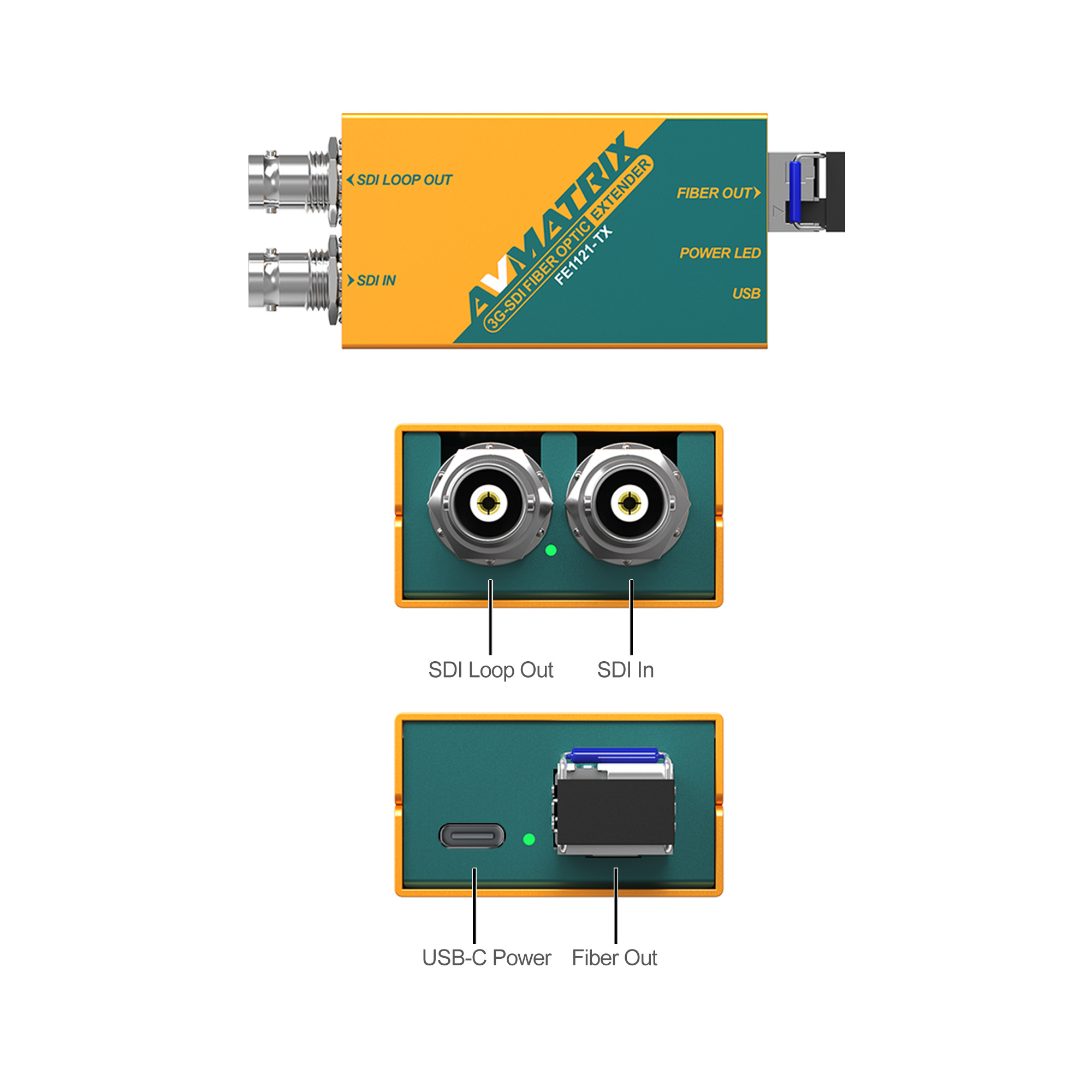 FE1121 - 3G-SDI Fiber Optic Extender