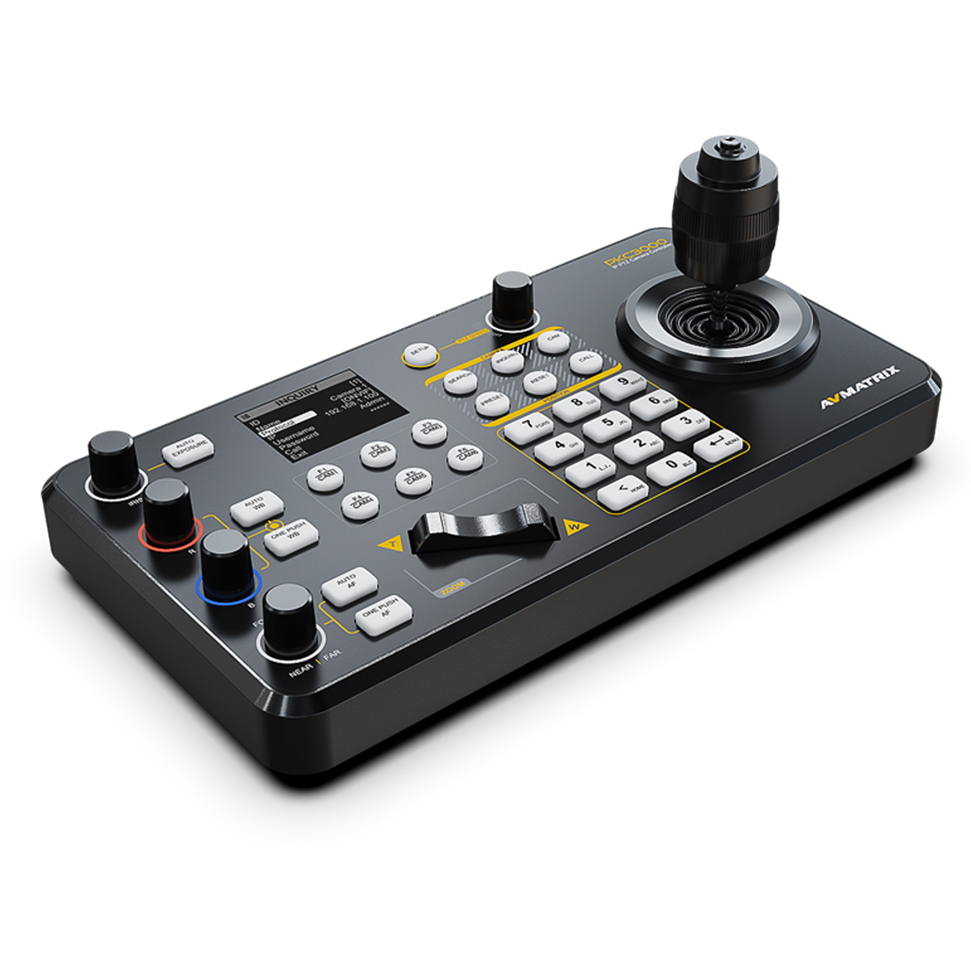 PKC3000 - Professional IP & Serial PTZ Camera Joystick Controller