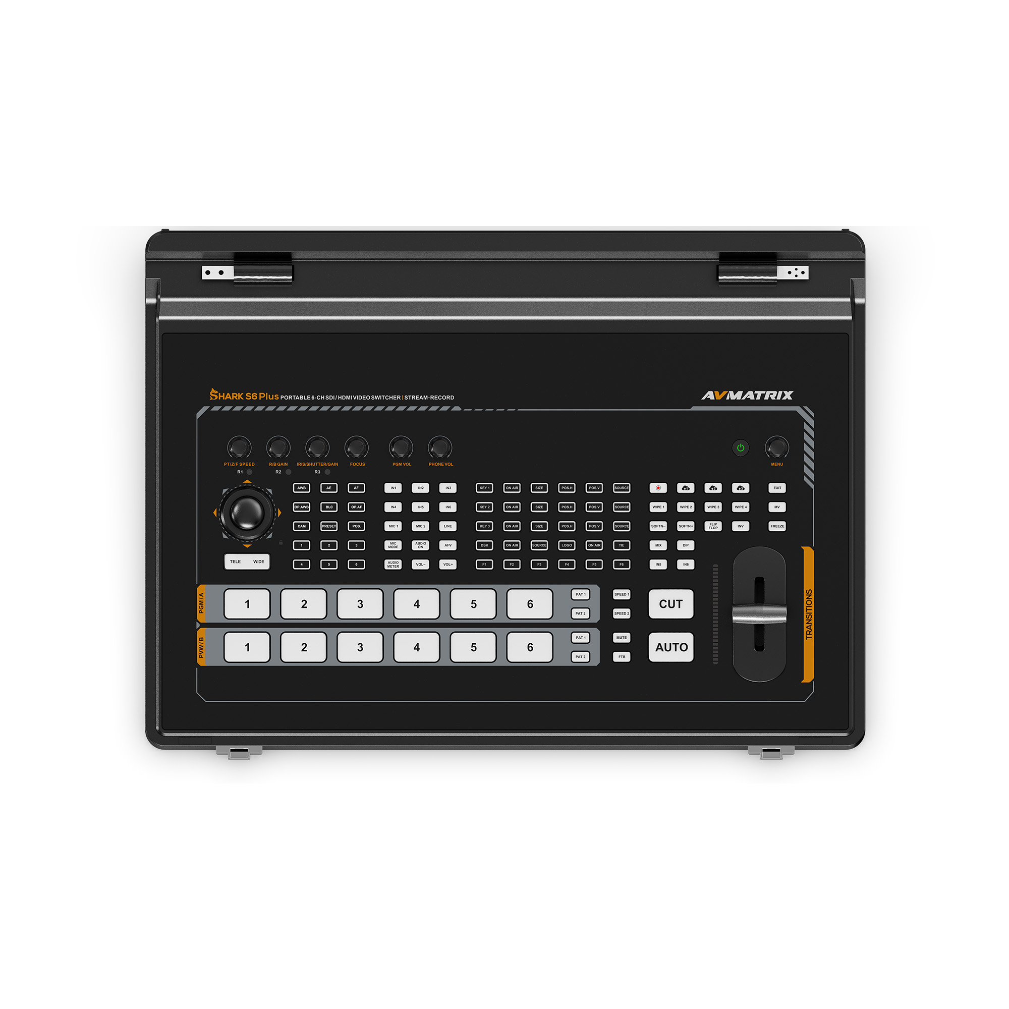 SHARK S6 PLUS - 17.3" 6CH SDI/HDMI Portable Video Switcher