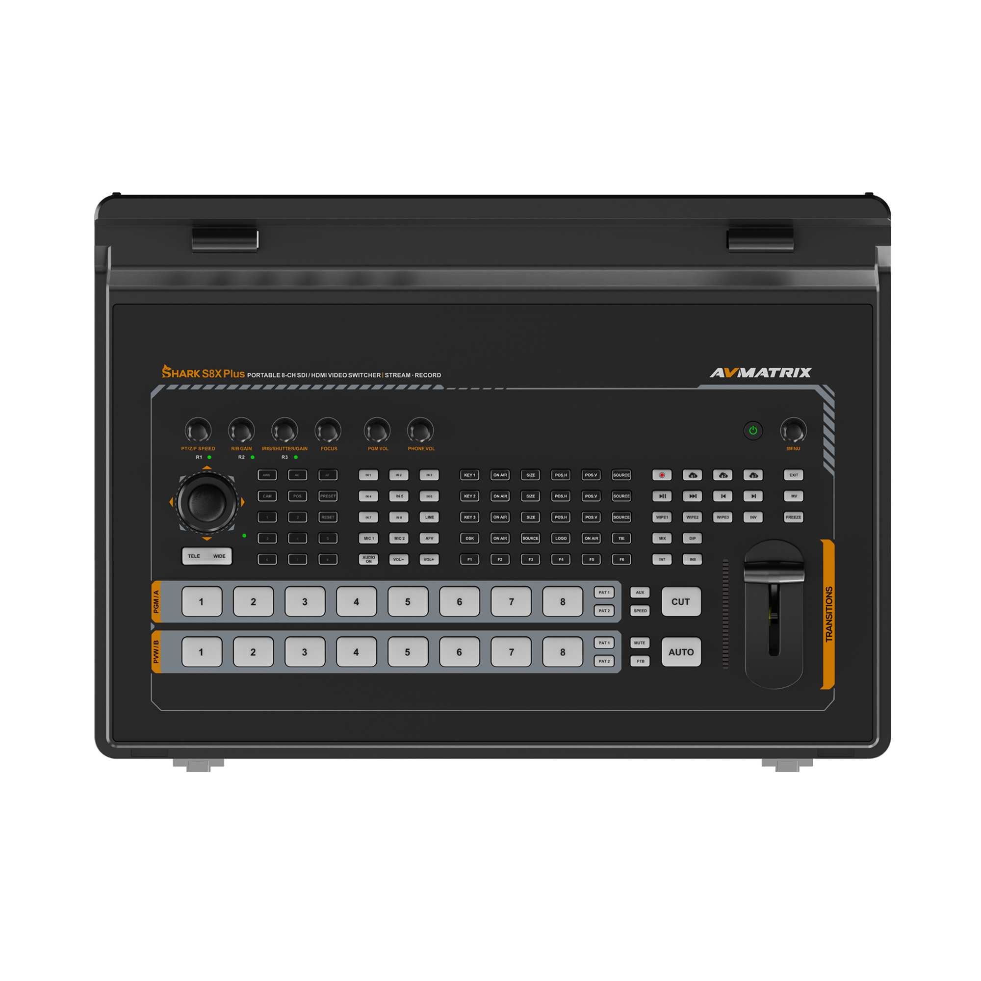 SHARK S8X PLUS - 17.3" 8CH SDI/HDMI Portable Video Switcher