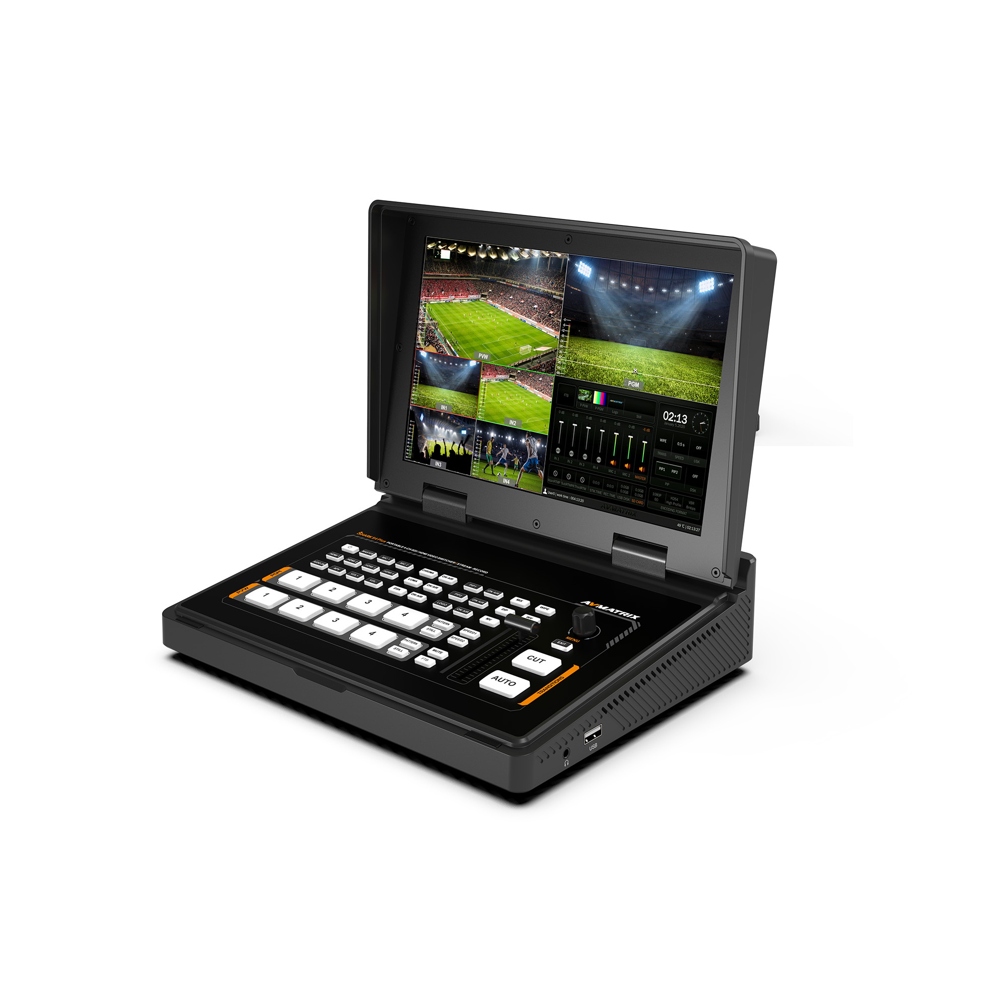 SHARK S4 PLUS - 4-CH SDI/HDMI Video Switcher