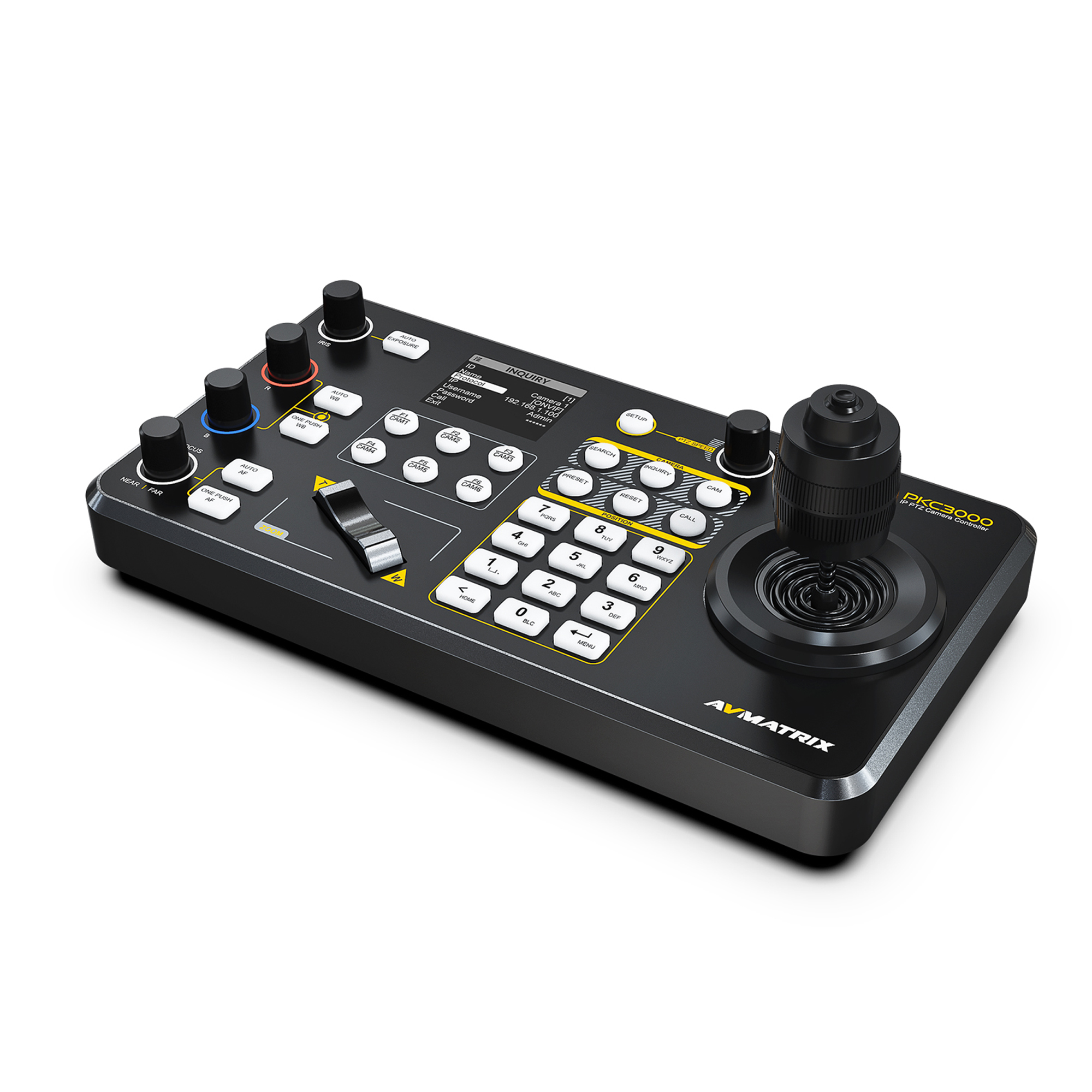 PKC3000 - Professional IP & Serial PTZ Camera Joystick Controller
