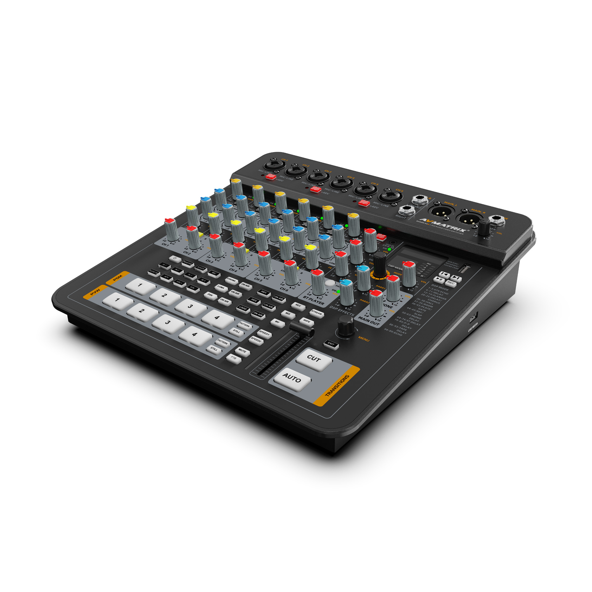 SHARK H4M/S4M - All-in-One 4-CH SDI/HDMI Audio & Video Switcher