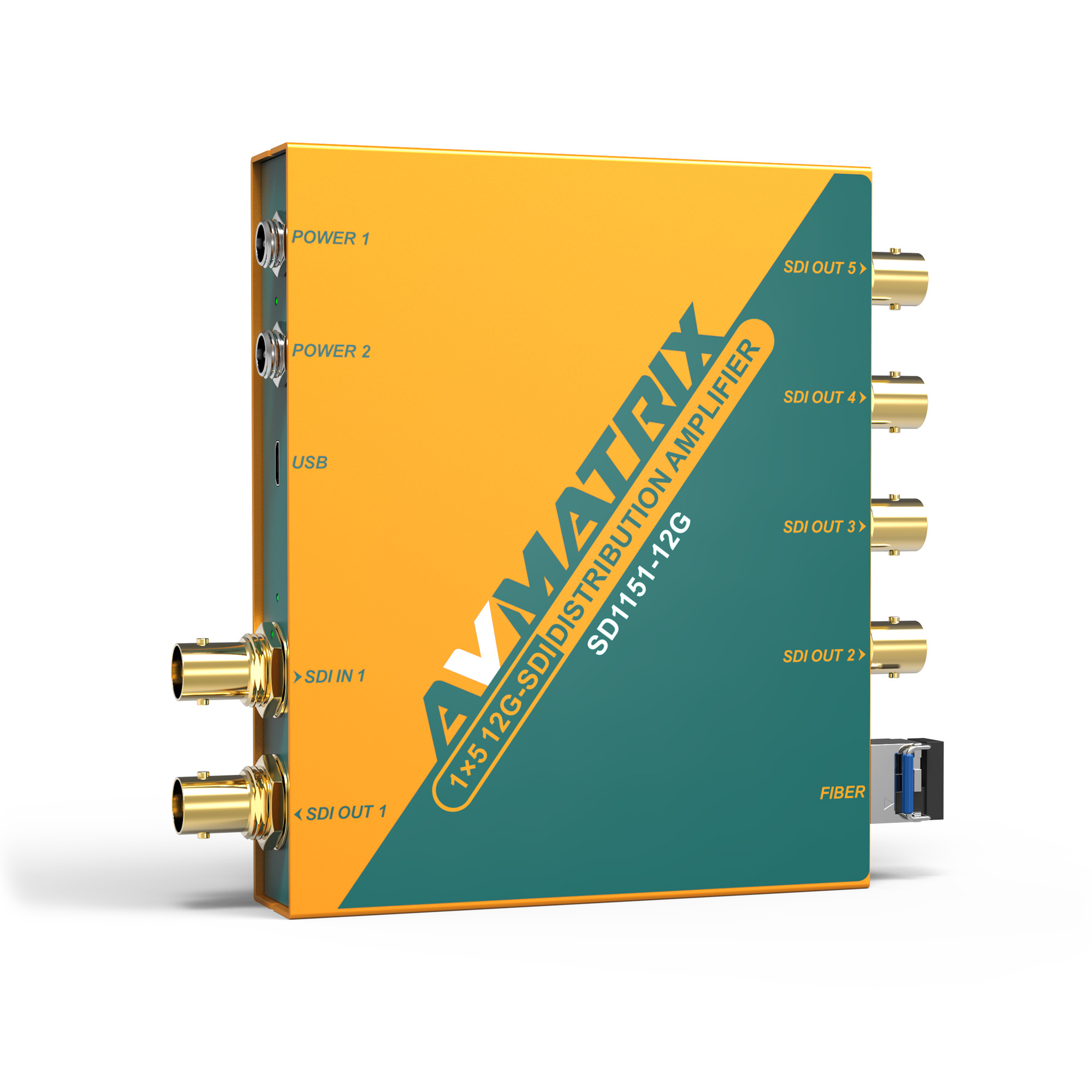 SD1151-12G - 1x5 12G-SDI Reclocking Distribution Amplifier