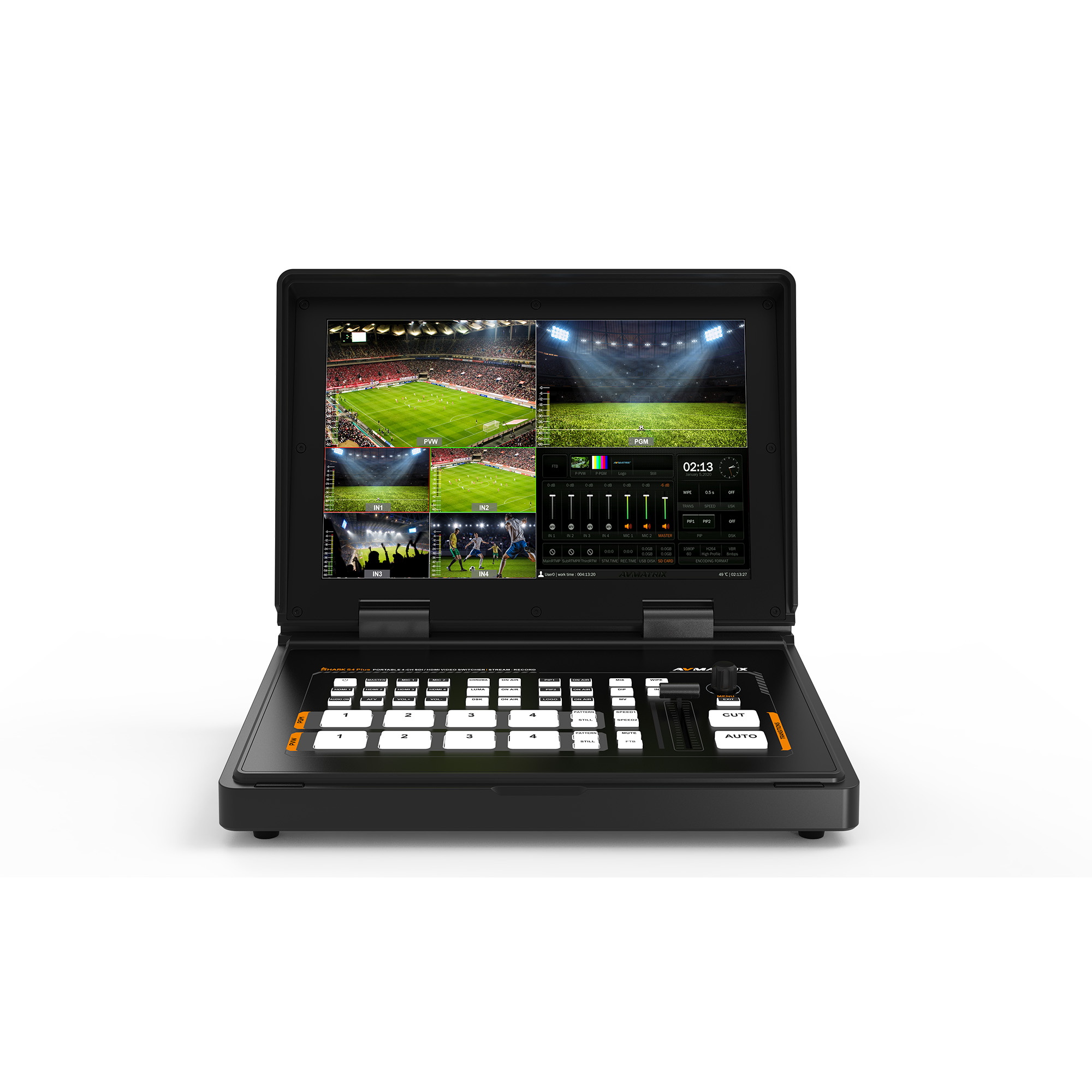 SHARK S4 PLUS - 4-CH SDI/HDMI Video Switcher